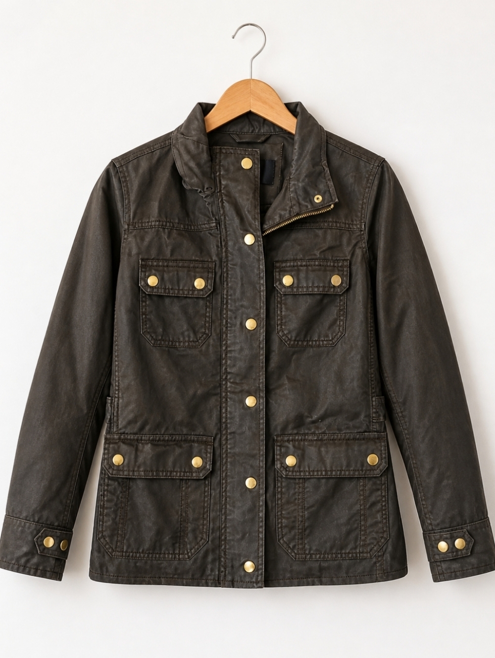 J.Crew The Downtown Field Jacket Size XS Dark Green